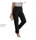 Cicy Bell Womens High Rise Trousers Relaxed Fit Straight Leg Pants with Pockets