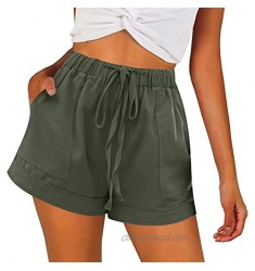 Basic Faith Women's Athletic Shorts Casual Summer Spring Beach Shorts Lightweight Running Jogging Shorts with 4 Pockets S-3XL