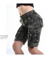 FOURSTEEDS Women's Cotton Loose Fit Multi-Pockets Camouflage Casual Twill Bermuda Cargo Shorts