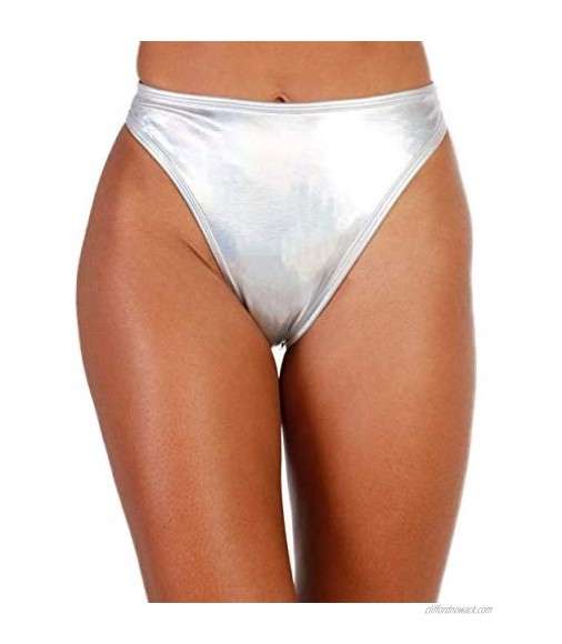 iHeartRaves J. Valentine Holographic High Waisted Booty Shorts Sparkly Bottoms