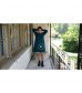 MOLERANI Women's Casual Plain Simple Long Sleeve T-Shirt Loose Dress