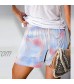 Tie Dye Shorts for Women F Gotal Women's Comfy Drawstring Casual Tie-dye Elastic Waist Hot Trouser Shorts with Pockets