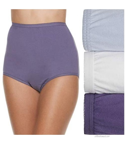 Vanity Fair Perfectly Yours Cotton Brief 3-Pack L Blue/Whisper/White
