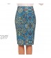 Zeagoo Womens Floral Print Pencil Midi Skirts for Office Wear