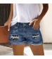 Denim Shorts for Women Denim Shorts for Women High Waisted Distressed Ripped Shorts Jean with Holes Hot Short Jeans with Pockets