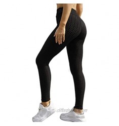Adisputent Womens High Waisted Leggings Butt Lifting Anti Cellulite Workout Yoga Pants