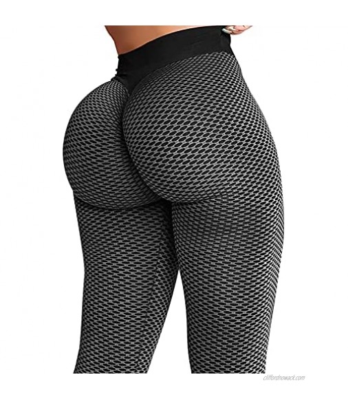 MINLOVE Tiktok Booty Lift Leggings for Women High Waist Seamless Scrunch Butt Yoga Pants（Upgraded）