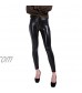 Romastory Women's Faux Leather Leggings Stretchy High Waisted Tights for Women Pants