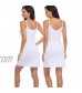 Summienlink Women's Full Slip for Under Dresses Sexy V Neck Nightgwon Bodycon Mini Dress