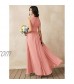 Alicepub Halter Chiffon Bridesmaid Dresses Long Formal Party Dress for Women Special Occasion