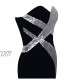 Angel-fashions Women's Strapless Sweetheart Criss-Cross Classic Black White Evening Dress