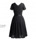 Bridesmay Women Lace Dress Prom Party Swing A-Line Bridesmaid Cocktail Dress