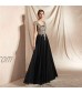 Datangep Women's Lace Appliques Floor Length Bridesmaid Dress Beaded Bodice A-line Dresses