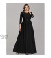 Ever-Pretty Women Elegant 3/4 Sleeve Empire Waist Maxi Bridesmaid Dresses 07412