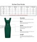 Knitee Women's Vintage Sweetheart Neckiline Ruffles Sleeve Bodycon Evening Party Cocktail Dress