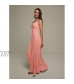 AW BRIDAL Bridesmaid Dresses Chiffon Long Formal Dress for Women Party Cowl-Neck