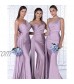 junytDing Women Satin Mermaid Bridesmaid Dresses 2021 Long One Shoulder Formal Wedding Guest Party Dresses LD0069