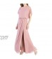 MACloth Women Flutter Sleeves Mother of The Bride Dress Wedding Party Bridesmaid Plus Size Formal Evening Gown