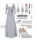 Promworld Women's Lace Long Sleeve Sweetheart Mother of The Bride Dress Elegant Evening Dress