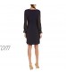 Karl Lagerfeld Paris Women's Chiffon Sleeve Crepe Sheath Dress