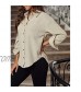 Actloe Womens Long Sleeve Corduroy Shirt Oversized Button Down Blouses Tops Loose Casual Jacket with Pockets