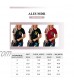 Aleumdr Women's Short Sleeve Crew Neck T Shirts Color Block Tops with Pocket S-XXL