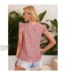 MakeMeChic Women's Short Sleeve Casual Floral Print Blouse Tops