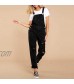 Maryia Womens Denim Bib Overalls Fashion Baggy Ripped Distressed Stretch Skinny Cotton Jumpsuit Wide Leg Harem Rompers