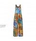 Mimacoo Jumpsuits for Women Vintage Print Rompers Wide Leg Overalls Jumpsuit Buttons Pockets Plus Size Rompers
