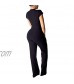 Remelon Womens Short Sleeve Ribbed Tie Up Crop Top Pockets Loose Long Pants Set 2 Piece Outfits Jumpsuits