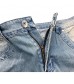 Believe Simple Men's Slim Fit Vintage Distressed Motorcycle Jeans Runway Biker Denim Jeans