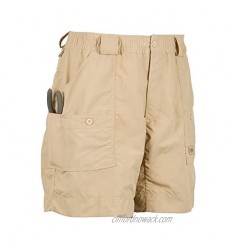 AFTCO Bluewater M01L Long Traditional Fishing Shorts-Khaki (Khaki)