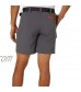 Flatwood Threads Mens Belted Solid Cargo Shorts Medium Iron gate Grey