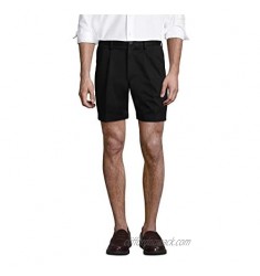 Lands' End Men's Comfort Waist Pleated 6 No Iron Chino Shorts