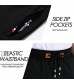 Lulucleaf Mens Shorts Casual Drawstring Elastic Waist Zipper Pockets