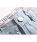 Men's Summer Ripped Distressed Destroyed Classic Fit Holes Fashion Casual Denim Jeans Shorts