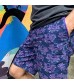 ROCK ATOLL Men's Colorful All Over Print Bold Patterned Flat Front Chino Shorts