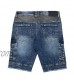 X RAY Men's Cargo Denim Shorts Slim Fit Casual Moto Frayed Hem Stretch Knee Length Jean Shorts for Men