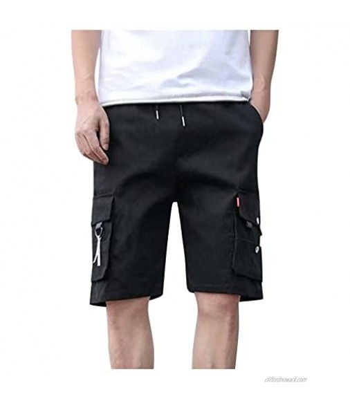 2021 Summer Men's Fashion Sports Cargo Pants Straight Leg Loose Shorts Beach Pants