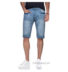 CULTURA AZURE Slim Jean Shorts for Men  Men's Stretch Casual Denim Shorts Modern Slim Fit