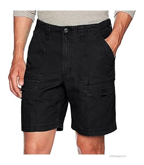 Men's Fashion Plus Size Cargo Pants Summer Casual Tooling Short Zipper Solid Loose Shorts Daily Street Workout Pants