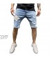 Men's Fashion Ripped Short Jeans Casual Denim Shorts with Hole
