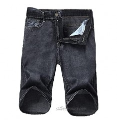 MODOQO Men's Denim Shorts Rips Distress Frayed Cut Off Slim Fit Jeans Short for Men