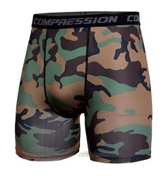 PHPD 2021 Men's Moisture Absorption and Quick-Drying Running Camouflage Short Tights