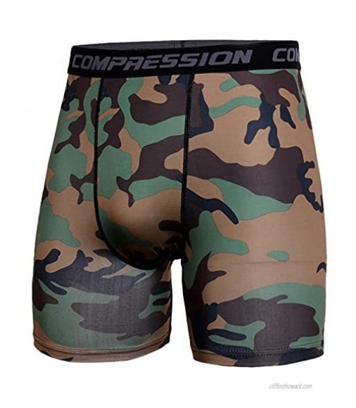 PHPD 2021 Men's Moisture Absorption and Quick-Drying Running Camouflage Short Tights