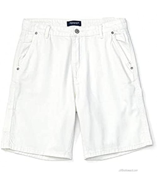 Summer New Oversize White Denim Shorts Men Multi- Pockets Casual Shorts100% Cotton Jeans Plus Size Clothes