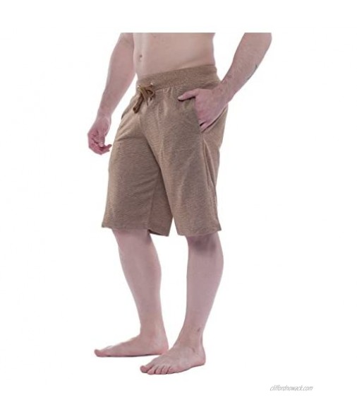 Alki'i Men's Light Weight Comfort Terry Shorts with Pockets 7106