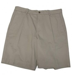Chaps Men's Flat Front Stretch Shorts Size 36 Khaki