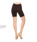 FashionJOA Women's Solid Slim Fit High Waist Comfy Stretch Elastic Waistband Bodycon Biker Shorts