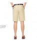 IDEALSANXUN Men's 100% Cotton Thin Summer Classic-Fit Dress Shorts
